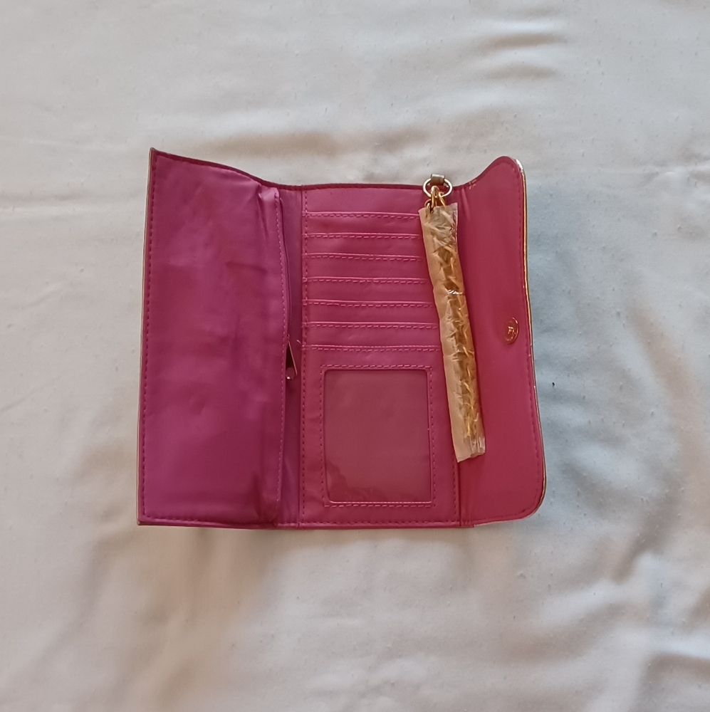 Nicki Minaj Gold & Pink Wallet NWOT